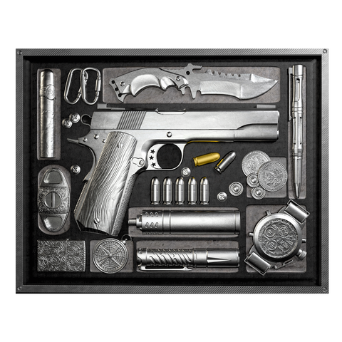 2025 Samoa Mission X-Pistol 2oz .999 Fine Silver and Gold Gilded