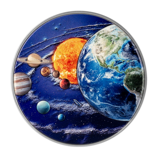 2024 Niue The Solar System 2oz .999 Colorized Silver Coin