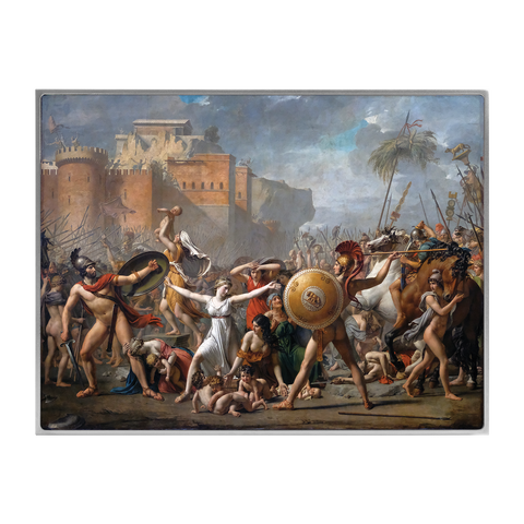 The Intervention of the Sabine Women by Jacques Louis David 2.5 oz Silver Coin