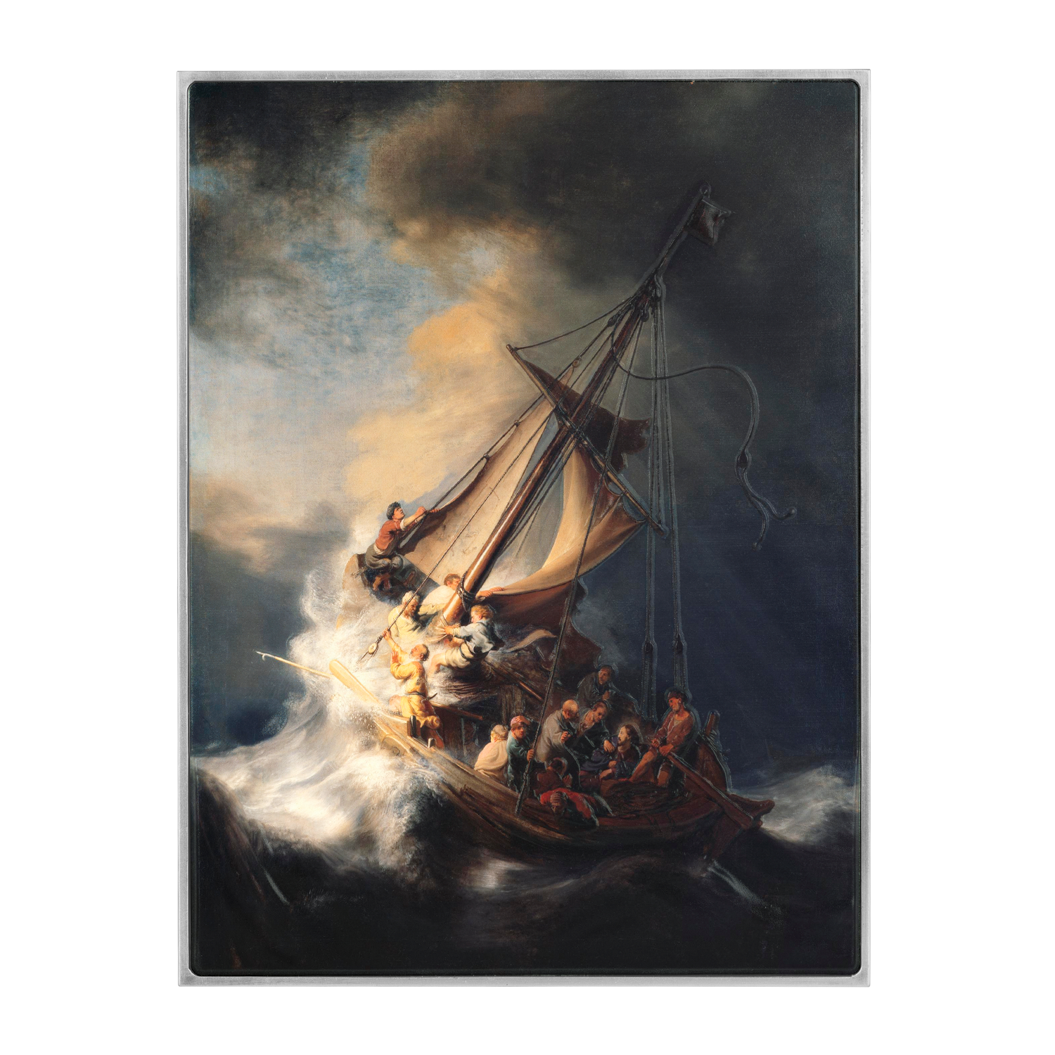The Storm on the Sea of Galilee 1633 by Rembrandt 2.5 oz Silver Coin