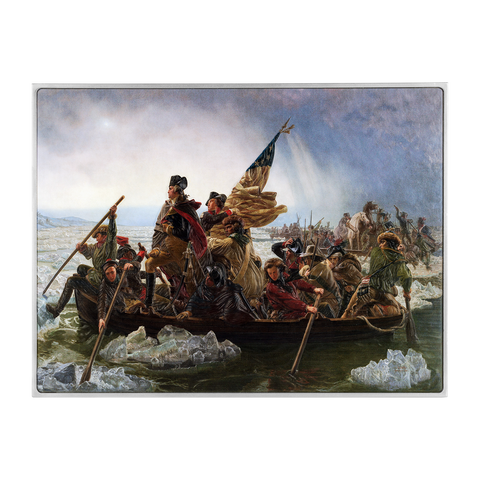 Washington Crossing the Delaware by Emanuel Leutze 2.5 oz Silver Coin