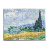 Wheat Field with Cypresses 1889 2.5 oz Silver Coin – Antiqued Finish