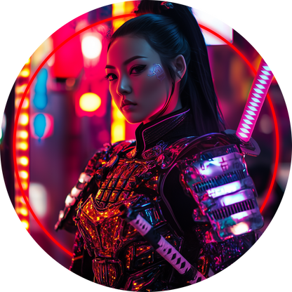 2025 Canada Maple Samurai Edition .9999 Silver Coin Colorized
