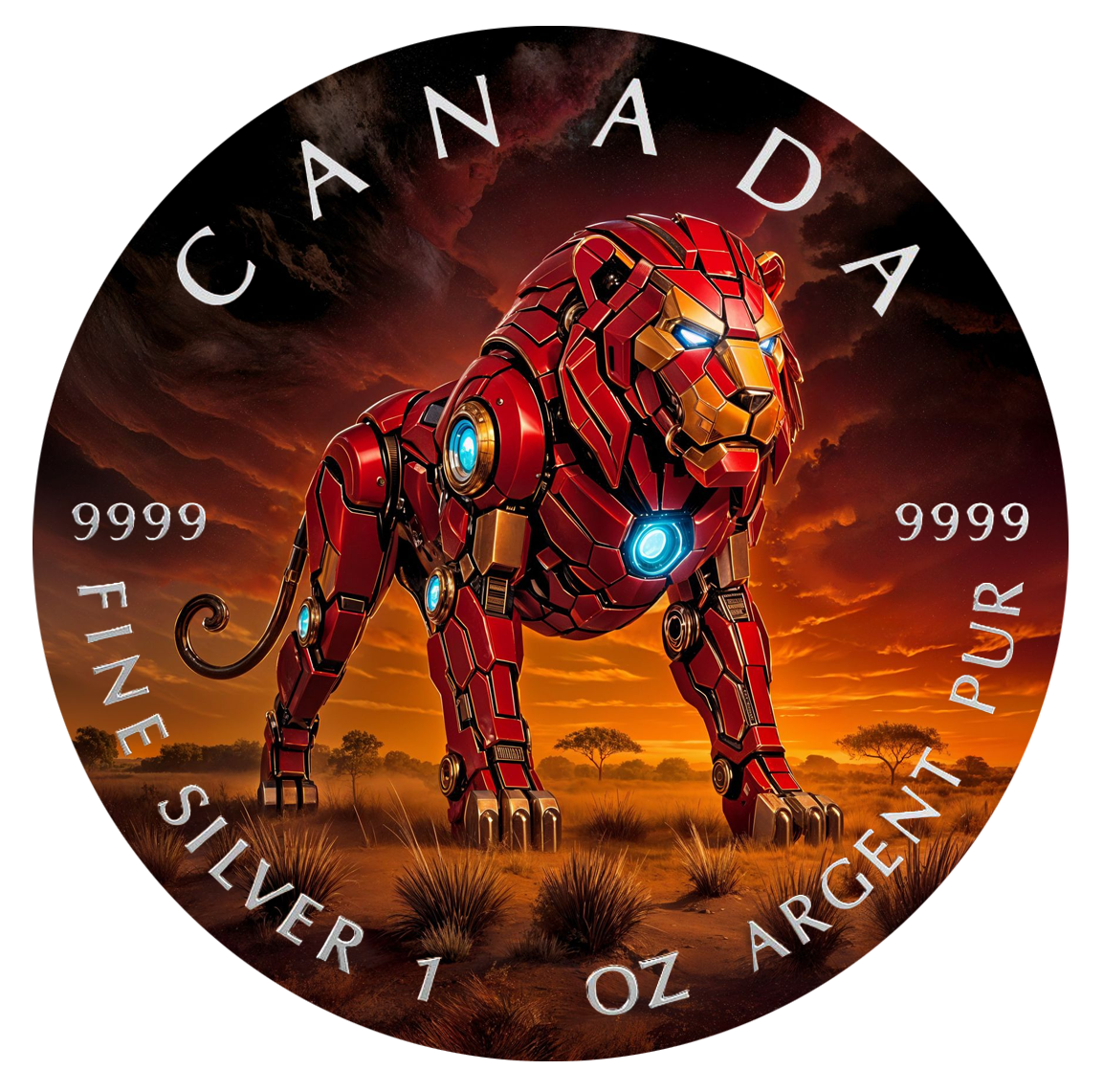 2025 Canada Maple Big Five Iron Lion 1oz .9999 Silver