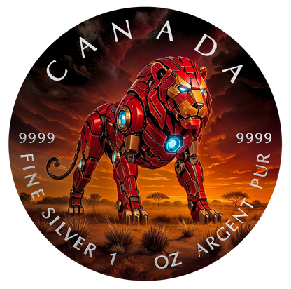 2025 Canada Maple Big Five Iron Lion 1oz .9999 Silver