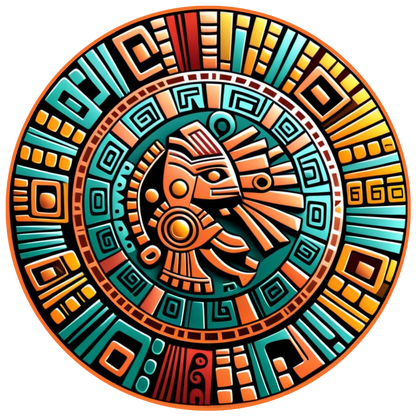 2024 1oz Colorized Aztec Shadows Water Deity Chalchiuhtlicue Bullion Round Presale