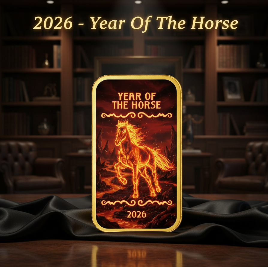 2026 Pamp Year of the Horse "Wildfire Edition" 1oz .999 Silver Bar