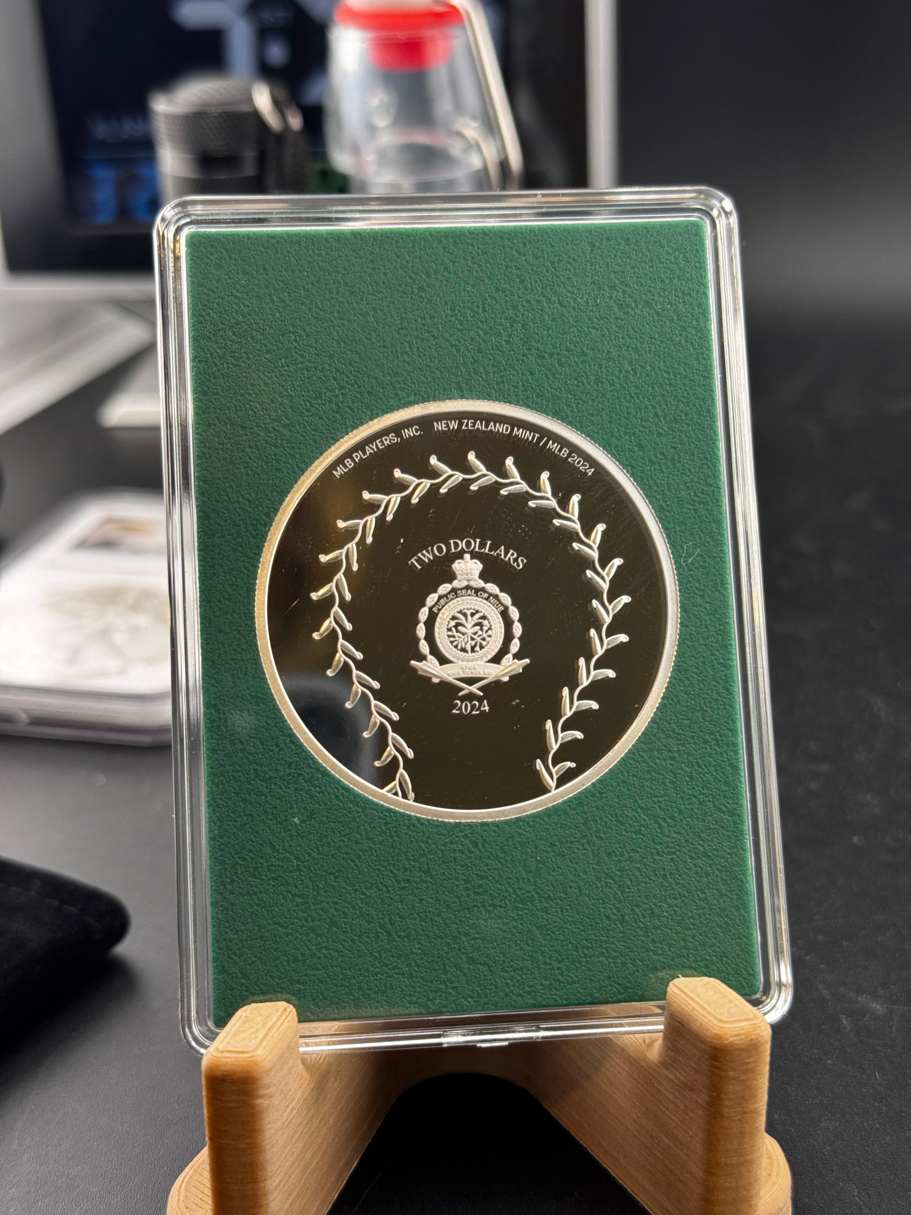 2024 Agoro Trading Coins MLB Zack Gelof 195/500 1oz Silver Coin