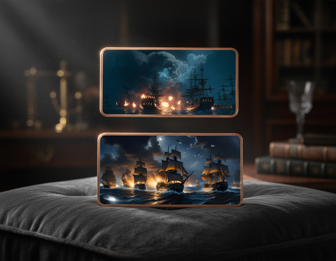 2025 10oz Pirates of the Seas .999 Copper Bar Colorized