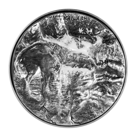 2024 Niue Mt Kailash 2oz .999 Silver Coin Antiqued Finished