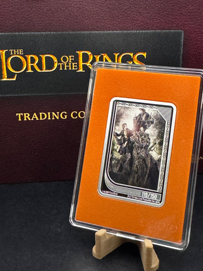 Agoro Mint Trading The Lord of the Rings 1oz .999 Silver Coin Orange Topaz Treebeard 119/150