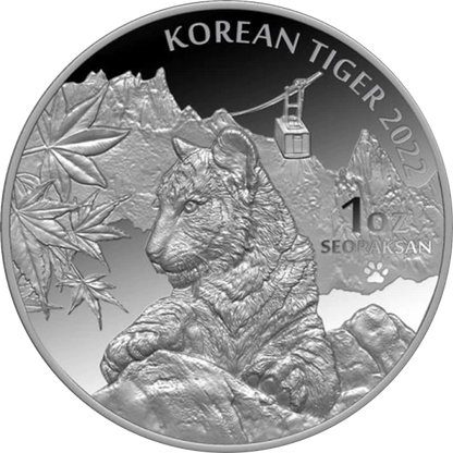 KOMSCO 2022 | Tigers | 1 Oz 999 Silver Coin Korea Proof