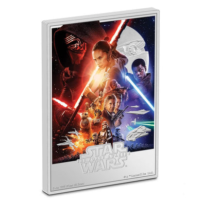 2024 NZM 5oz Colorized Star Wars The Force Awakens.999 Silver Coin