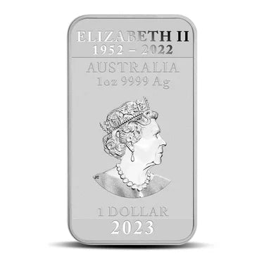 2023 Australia Dragon Bar 1oz .999 Silver Bar Coin