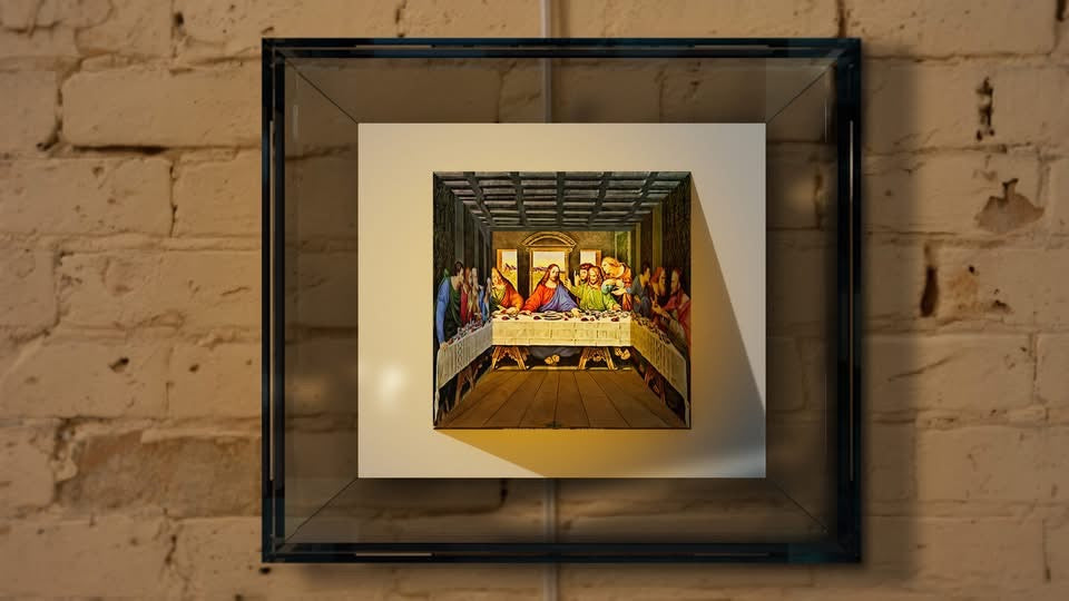 2025 Republic of Ghana 3D Illusion The Last Supper Coin 1 oz .999 Silver