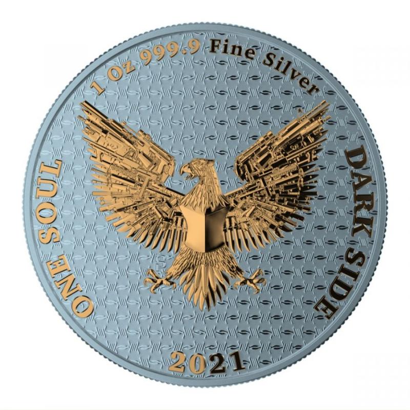 2021 One Soul "The Liberator" Valor 1 Oz Silver Coin - The Dark Side