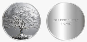 1 g The Tree of Life .999 Silver Round in Card - Captain’s Chest Bullion