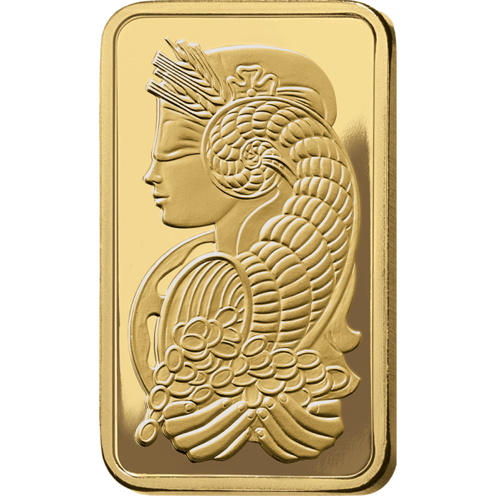 1 gram Pamp Suisse - Lady Fortuna with Veriscan .9999 Gold Bar (In Assay) Captain’s Chest Bullion