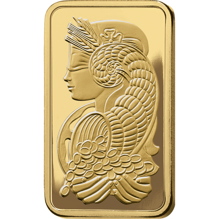 1 gram Pamp Suisse - Lady Fortuna with Veriscan .9999 Gold Bar (In Assay) Captain’s Chest Bullion