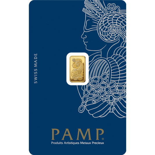 1 gram Pamp Suisse - Lady Fortuna with Veriscan .9999 Gold Bar (In Assay) Captain’s Chest Bullion