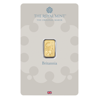 1 gram The Royal Mint Britannia 9999 Gold Bar (In Assay) Captain’s Chest Bullion