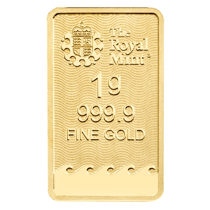 1 gram The Royal Mint Britannia 9999 Gold Bar (In Assay) Captain’s Chest Bullion