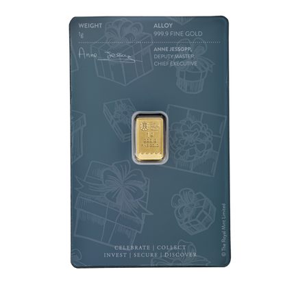 1 gram The Royal Mint - Britannia Happy Birthday .9999 Gold Bar Captain’s Chest Bullion