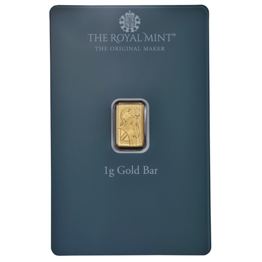 1 gram The Royal Mint - Britannia Happy Birthday .9999 Gold Bar Captain’s Chest Bullion