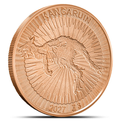 1 oz Zombucks Kangaruin Copper Round Captain’s Chest Bullion