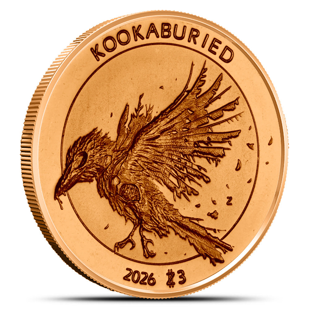 1 oz Zombucks World Kookaburied Copper Round (New) Captain’s Chest Bullion