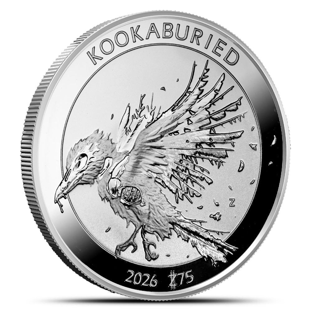 1 oz Zombucks World Kookaburied Silver Round (New) Captain’s Chest Bullion