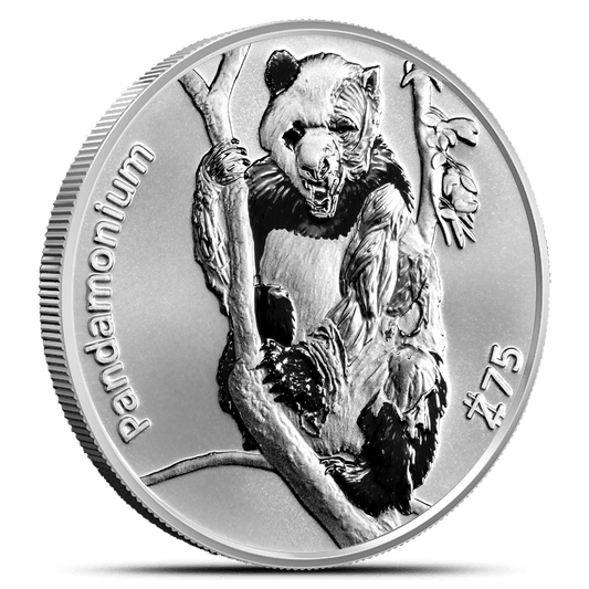 1 oz Zombucks World Pandamonium Silver Round (New) Captain’s Chest Bullion