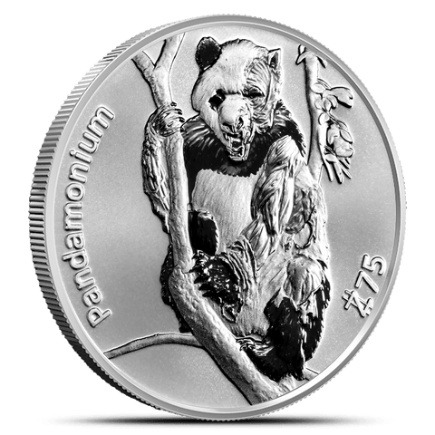 1 oz Silver Zombucks World Pandamonium Silver Round