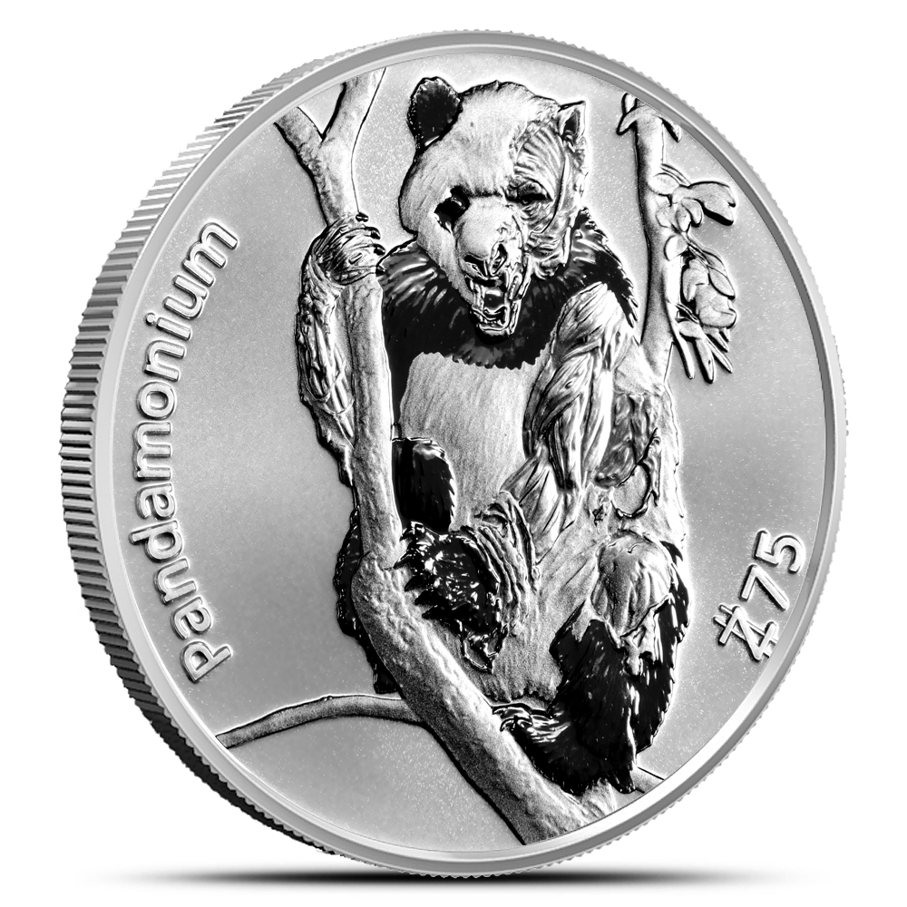 1 oz Zombucks World Pandamonium Silver Round (New) Captain’s Chest Bullion