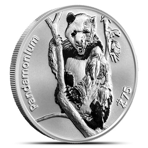 1 oz Zombucks World Pandamonium Silver Round (New)