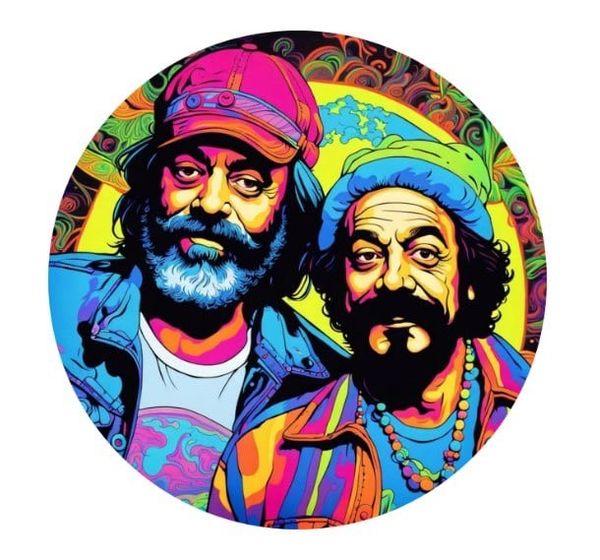 1 oz Cheech and Chong Colorized .999 Color Silver Round - Captain’s Chest Bullion