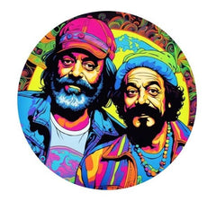 1 oz Cheech and Chong Colorized .999 Color Silver Round