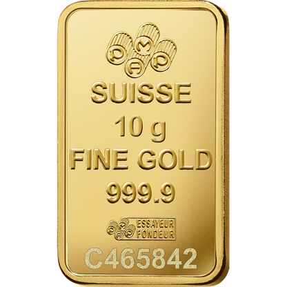 10 gram Pamp Suisse - Lady Fortuna with Veriscan .9999 Gold Bar (In Assay) Captain’s Chest Bullion