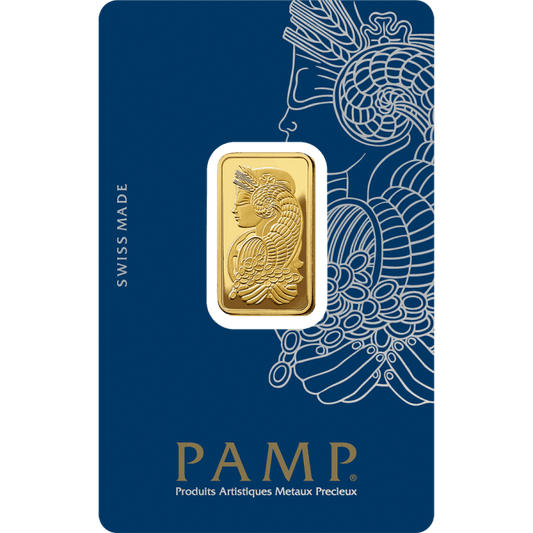 10 gram Pamp Suisse - Lady Fortuna with Veriscan .9999 Gold Bar (In Assay) Captain’s Chest Bullion