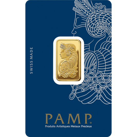 10 gram Pamp Suisse - Lady Fortuna with Veriscan .9999 Gold Bar (In Assay) Captain’s Chest Bullion