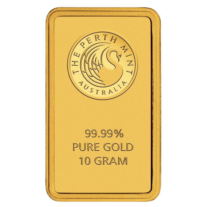 10 gram Perth Mint 9999 Gold Bar (in Assay) Captain’s Chest Bullion