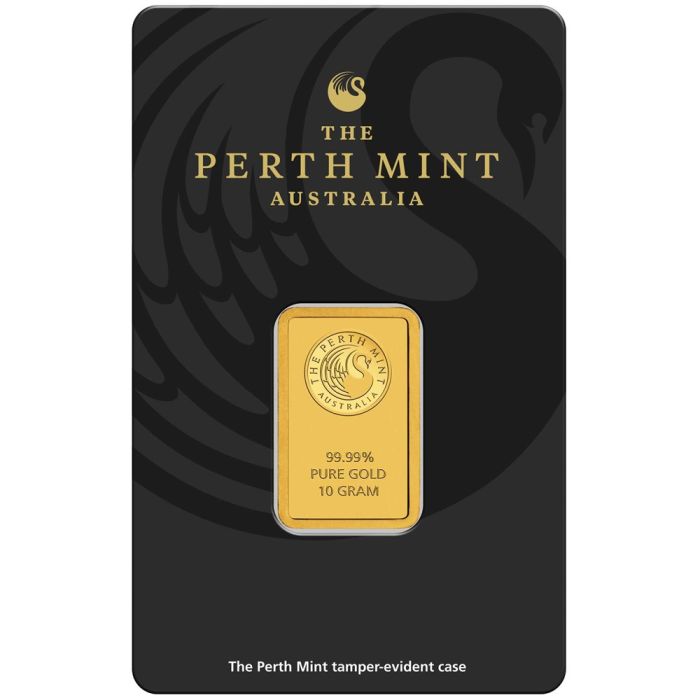 10 gram Perth Mint 9999 Gold Bar (in Assay) Captain’s Chest Bullion