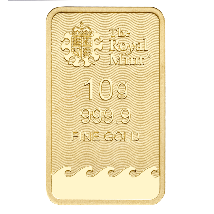 10 gram The Royal Mint Britannia 9999 Gold Bar (In Assay) Captain’s Chest Bullion