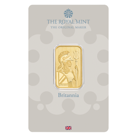 10 gram The Royal Mint Britannia 9999 Gold Bar (In Assay)