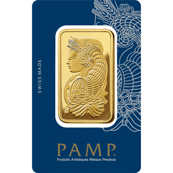 100 gram Pamp Suisse - Lady Fortuna .9999 Gold Bar (In Assay) Captain’s Chest Bullion