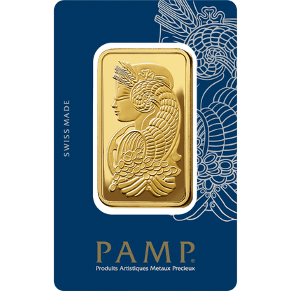 100 gram Pamp Suisse - Lady Fortuna .9999 Gold Bar (In Assay) Captain’s Chest Bullion