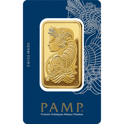 100 gram Pamp Suisse - Lady Fortuna .9999 Gold Bar (In Assay) Captain’s Chest Bullion