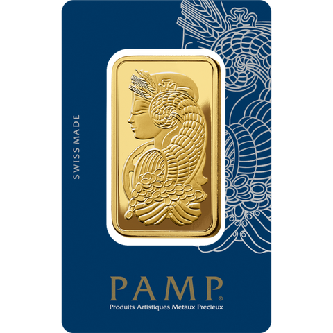 100 gram Pamp Suisse - Lady Fortuna .9999 Gold Bar (In Assay)