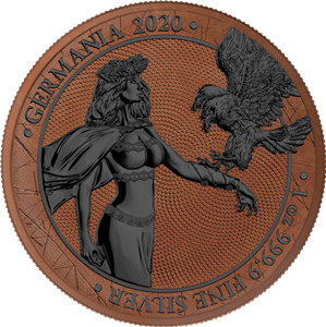 Germania 2020 5 Mark - Lady Germania - Terracotta 1 Oz Silver Coin