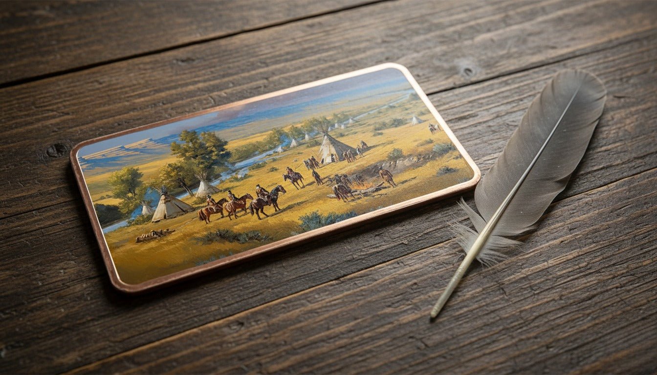 10oz .999 ADVP Copper Bullion Bar The Great White Buffalo Bar - Captain’s Chest Bullion